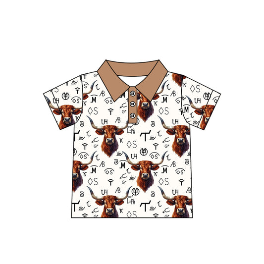 Baby Boys Western Cow Branded Pullovers Tops Preorder