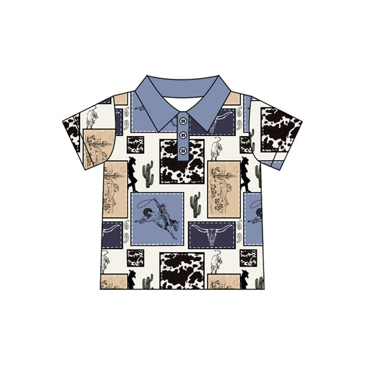 Baby Boys Western Rodeo Cactus Pullovers Tops Preorder