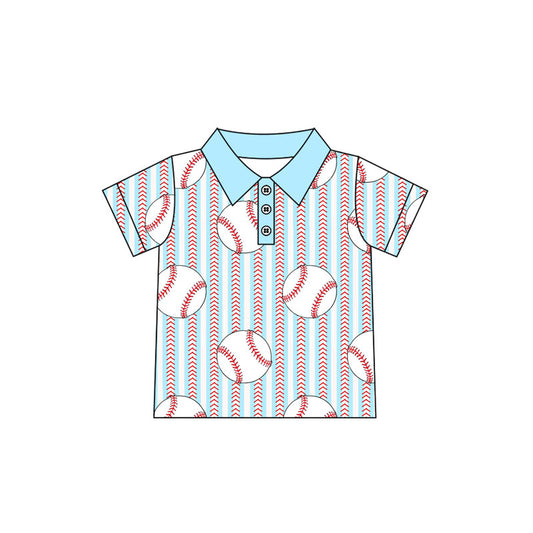 Baby Boys Baseball Stripes Pullovers Tee Shirts Tops Preorder