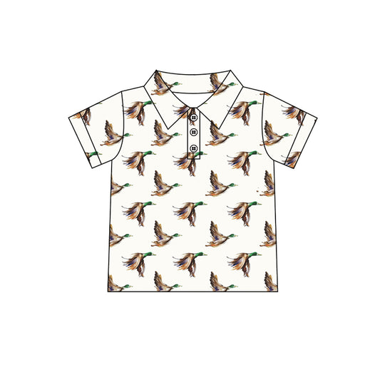 Baby Boys White Mallard Ducks Pullovers Shirt Tops preorder