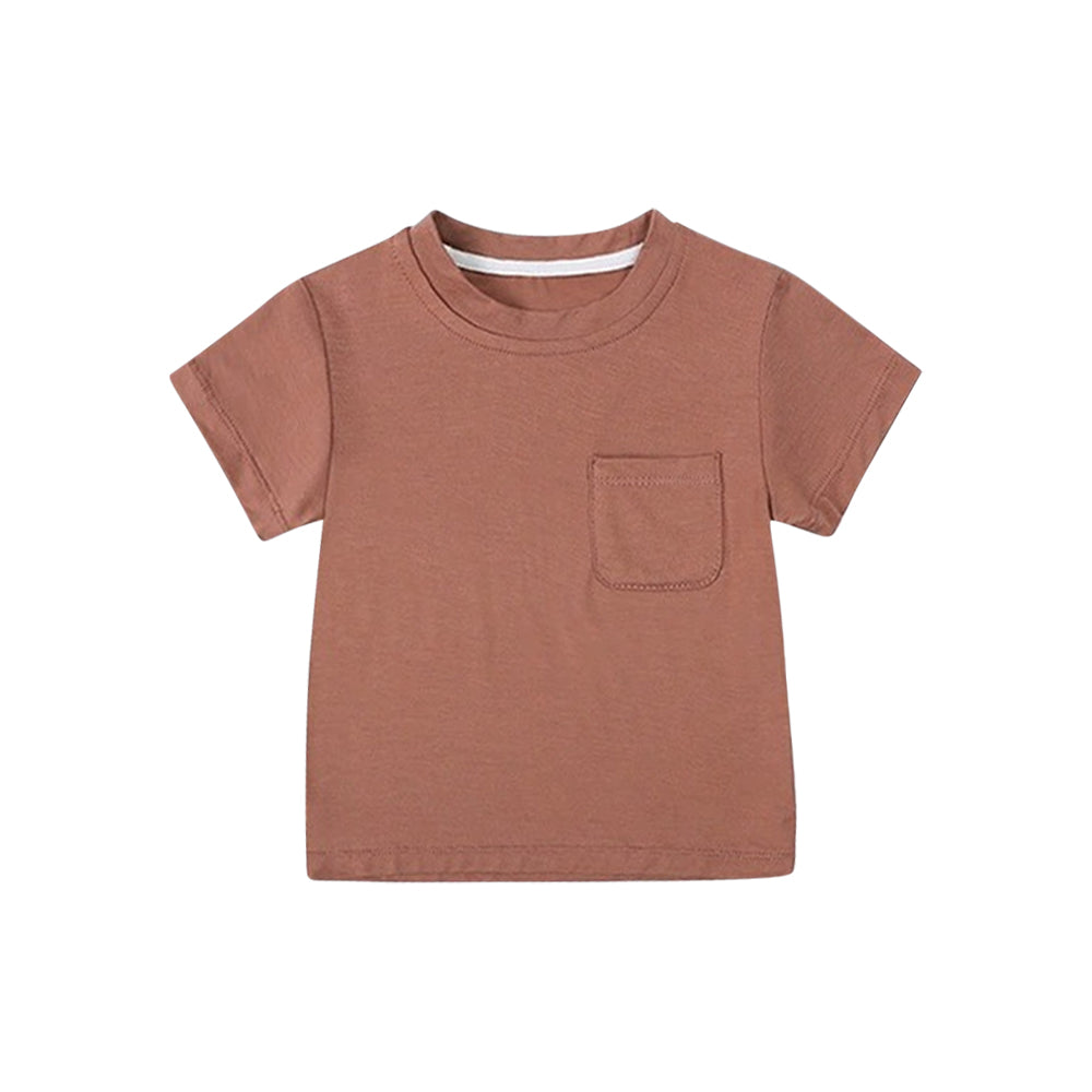 Baby Boys Brown Short Sleeves Tee Shirts Top Preorder