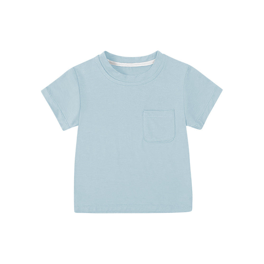 Baby Boys Light Blue Short Sleeves Tee Shirts Top Preorder