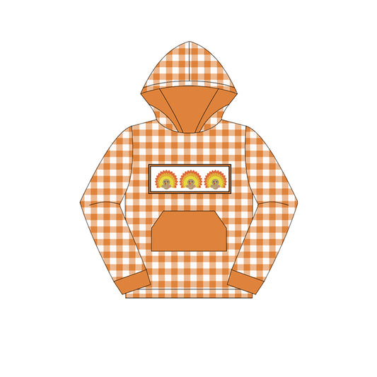 Baby Boys Long Sleeves Turkey Pocket Hoodies Top Preorder
