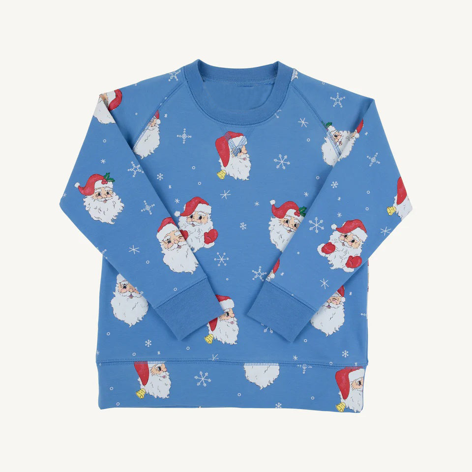 Baby Boys Blue Santa Snowflake Christmas Shirts Top