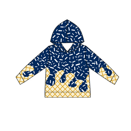 Baby Boys Hot Blue Long Sleeves Drip Team Hoodies Top Preorder