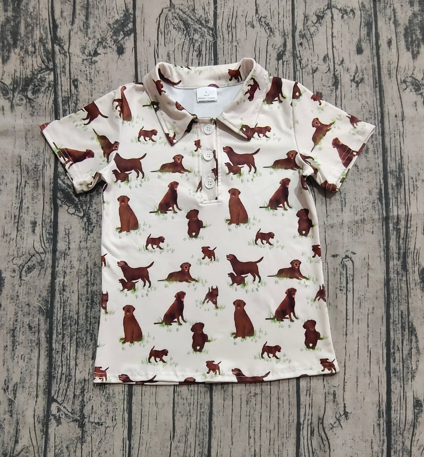 Baby Boys Dogs Southern Hunting Button Pullovers Tops