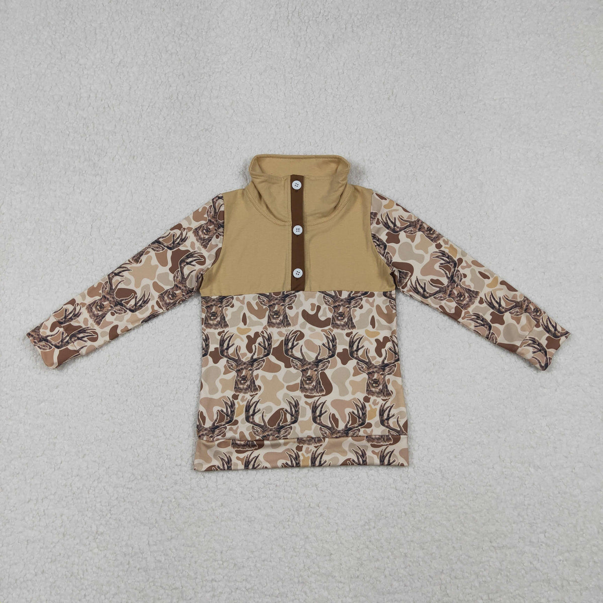 Sibling Baby Boys Long Sleeve Camo Ducks Cows Hunting Zip Pullovers Top