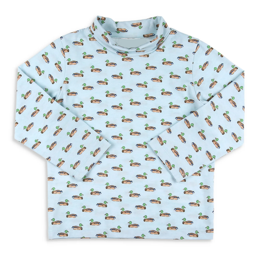 Baby Boys Ducks Checked Long Sleeve Tee Shirts Top Preorder