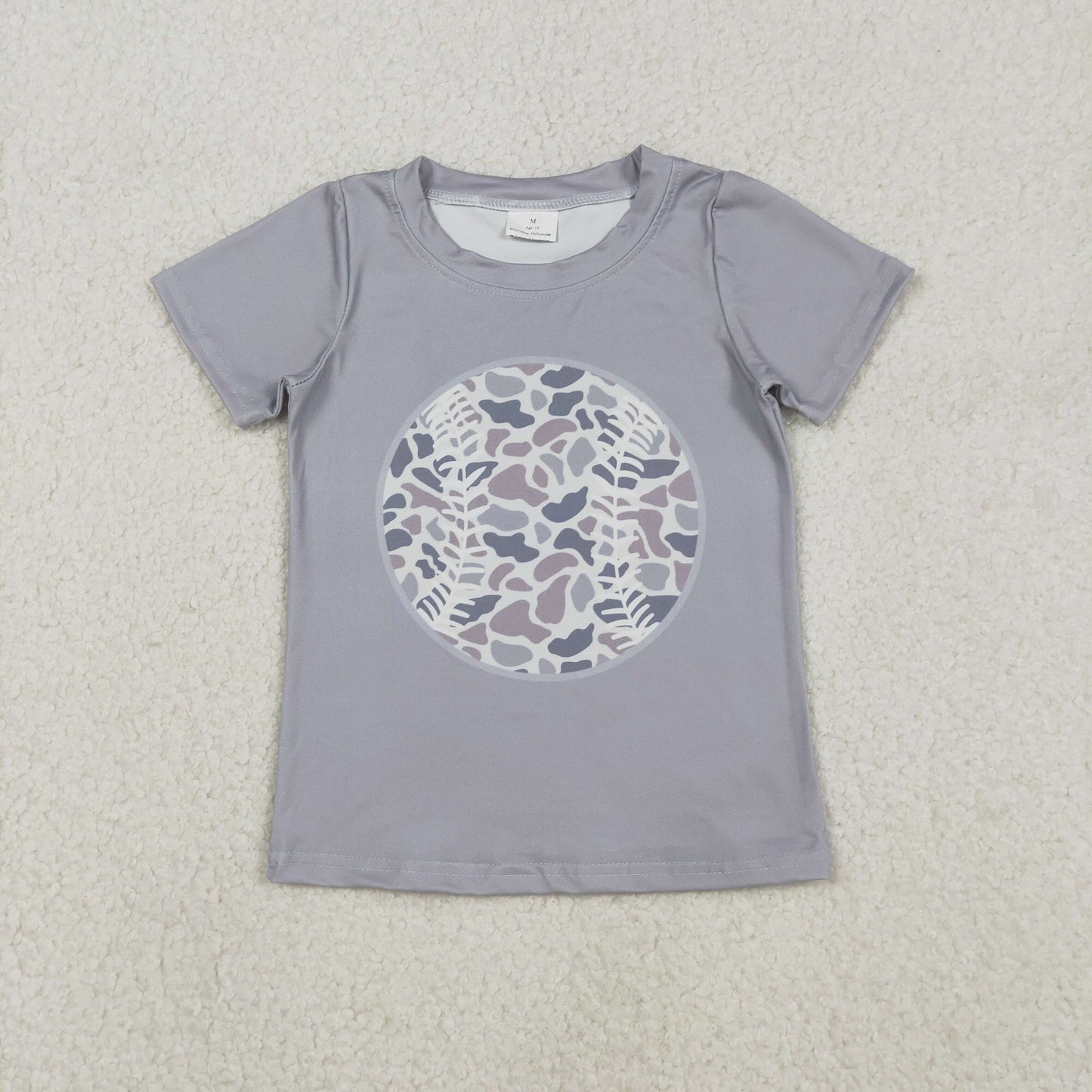 Sibling Baby Boys Camo Baseballs Top Pockets Short Team Clothes Sets
