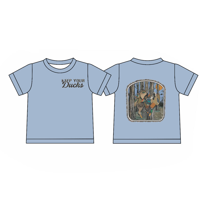 Baby Boys Back Camo Ducks Hunting T-shirts Top Preorder