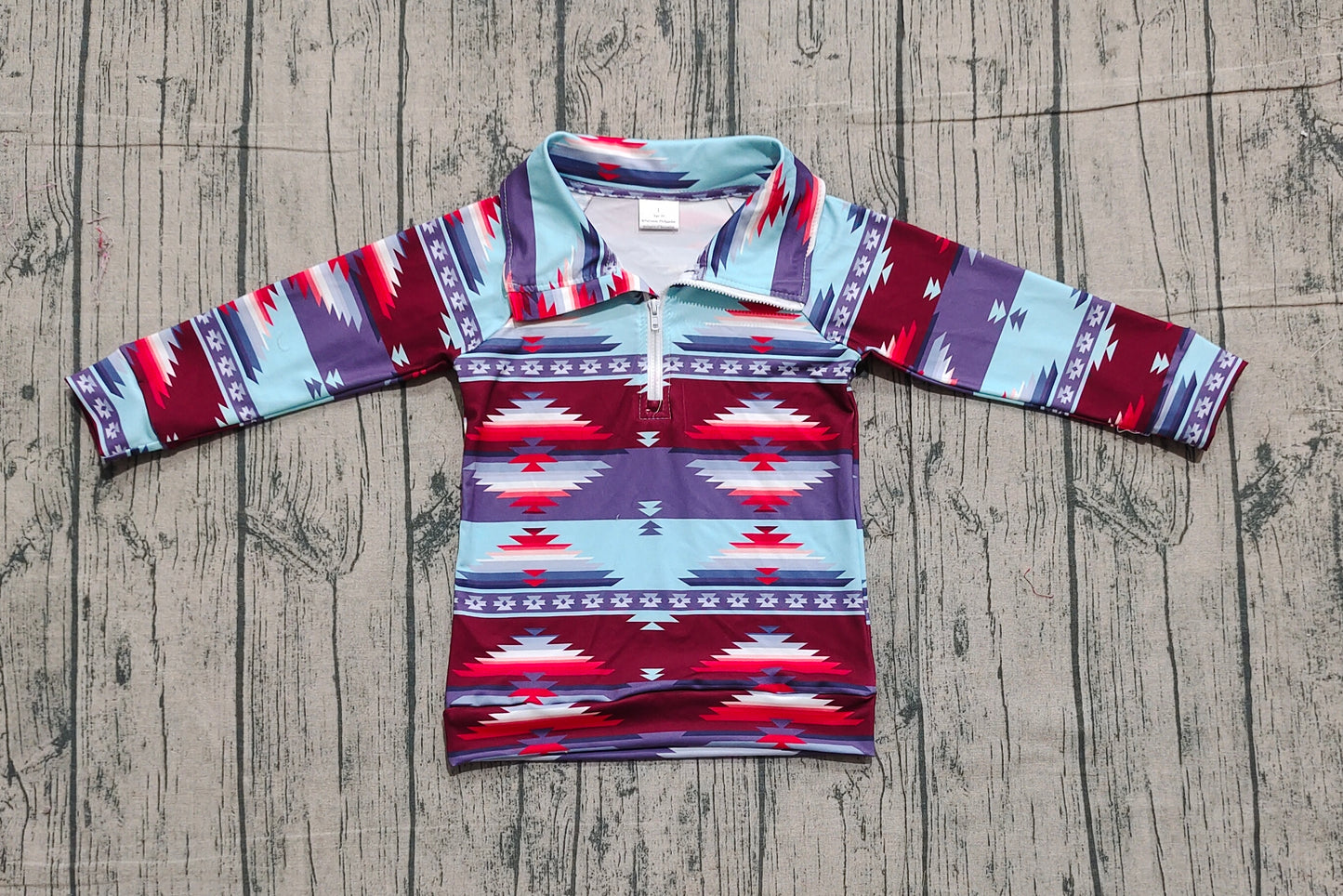 Baby Boys Aztec Zipper Western Pullovers Top