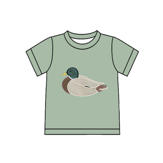 Baby Boys Short Sleeve Green Ducks Hunting T-shirts Top Preorder