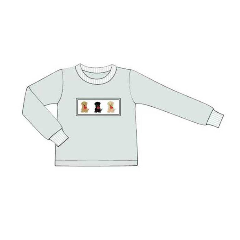 Baby Boys Long Sleeve Dogs Hearts Valentine T-shirts Top Preorder