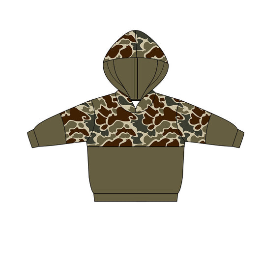 Baby Boys Khaki Camo Southern Hoodies Top Preorder