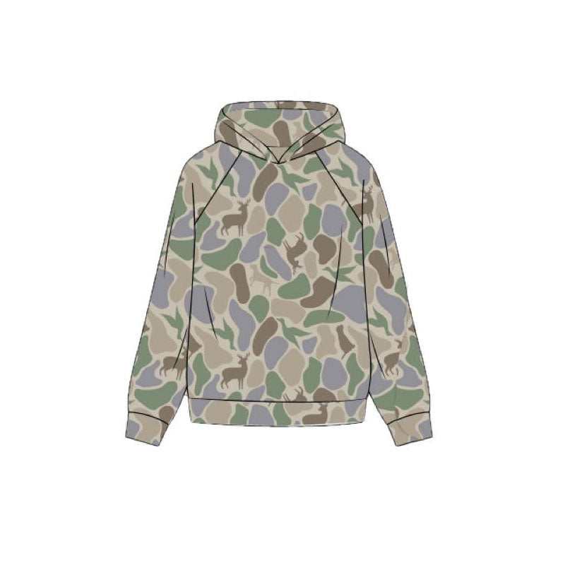 Baby Boys Ducks Deer Dogs Camo Hunting Hoodies Top Preorder