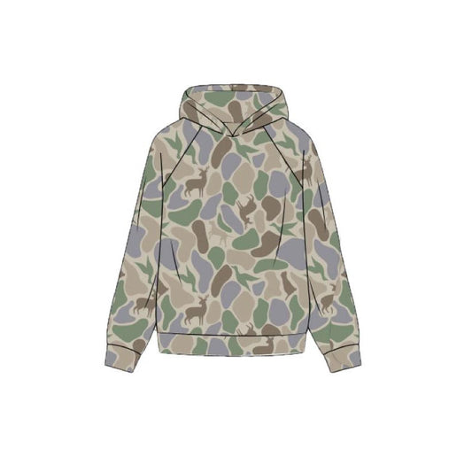 Baby Boys Ducks Deer Dogs Camo Hunting Hoodies Top Preorder