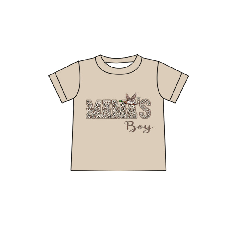 Baby Boys Camo MAMA'S Boy Ducks Hunting T-shirts Top Preorder