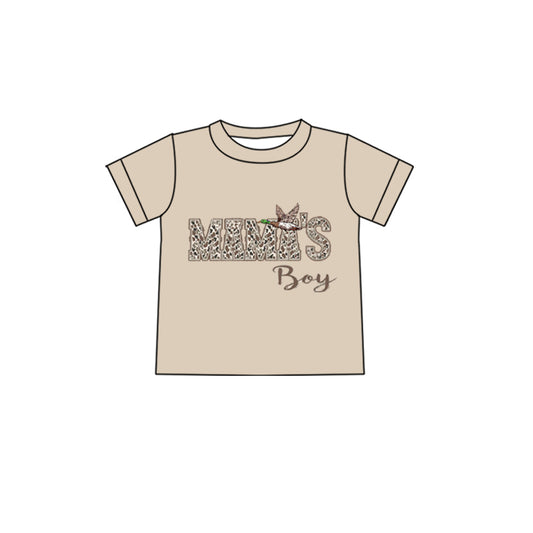 Baby Boys Camo MAMA'S Boy Ducks Hunting T-shirts Top Preorder