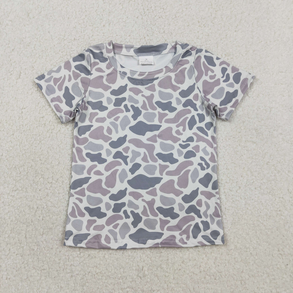 Sibling Baby Girls Short Sleeve Southern Camo T-shirts Top
