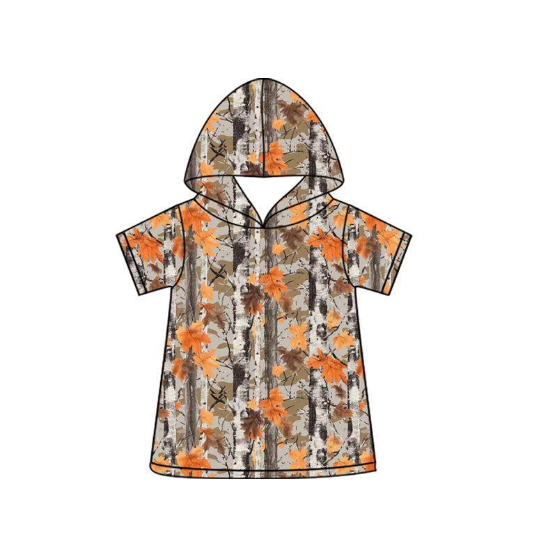 Baby Boys Short Sleeve Southern Leaves Camo Hoodies Shirts Top Preorder