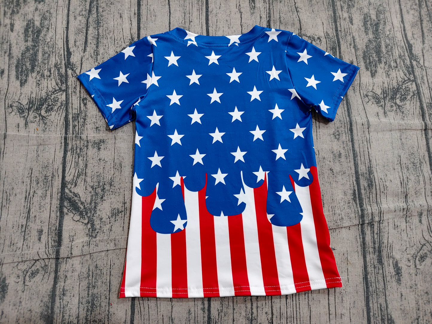 Baby Boys Short Sleeve Stars Stripe 4th of July T-shirts Top