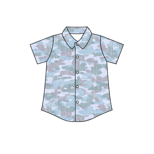 Baby Boys Southern Camo Button Shirts Top Preorder