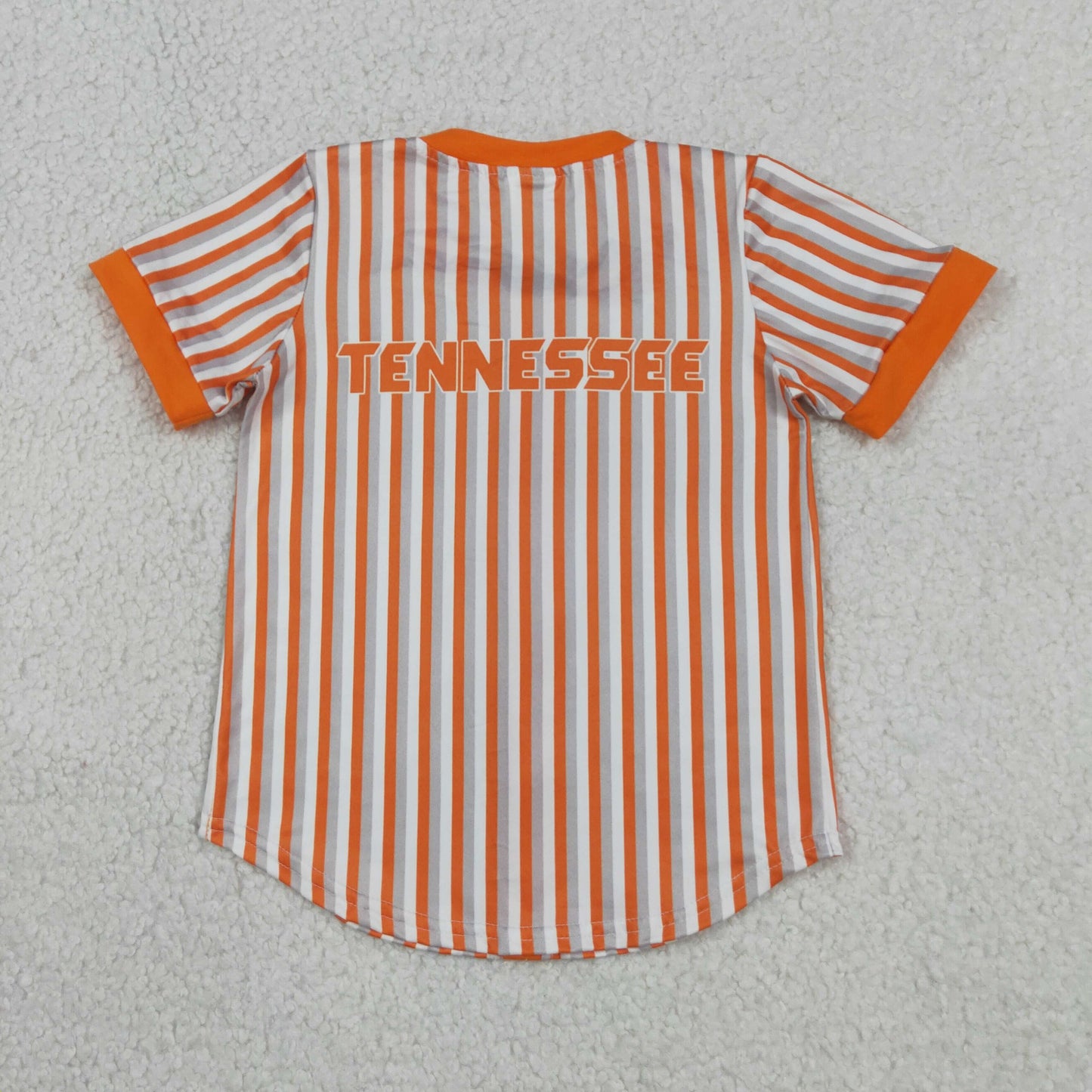 Sibling Baby Boys Short Sleeve Stripe Team Button T-shirts Top