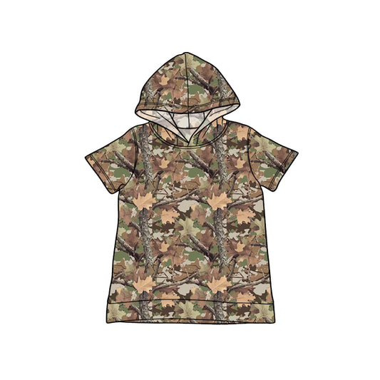 Baby Boys Southern Khaki Leaves Camo Hoodies Top Preorder