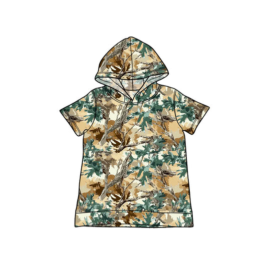 Baby Boys Southern Green Leaves Camo Hoodies Top Preorder