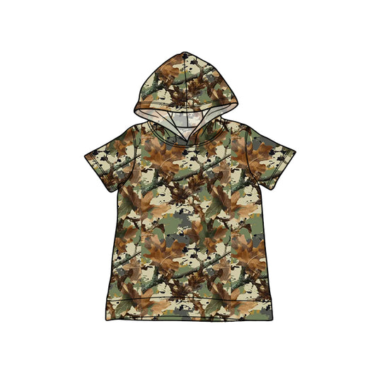 Baby Boys Southern Green Leaves Camo Hoodies Top Preorder