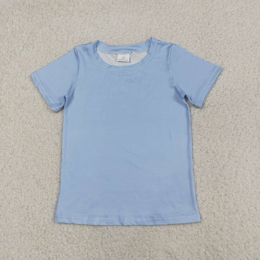 Baby Boys Blue Short Sleeve Back Dog Fishing Hunting T-shirts Top