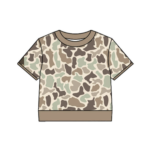 Baby Boys Short Sleeve Southern Khaki Camo T-shirts Top Preorder