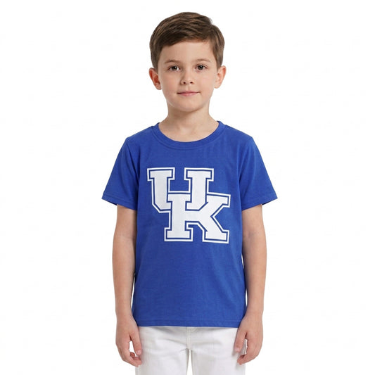 Baby Boys Blue Short Sleeve Vinyl Kentucky Team T-shirts Top