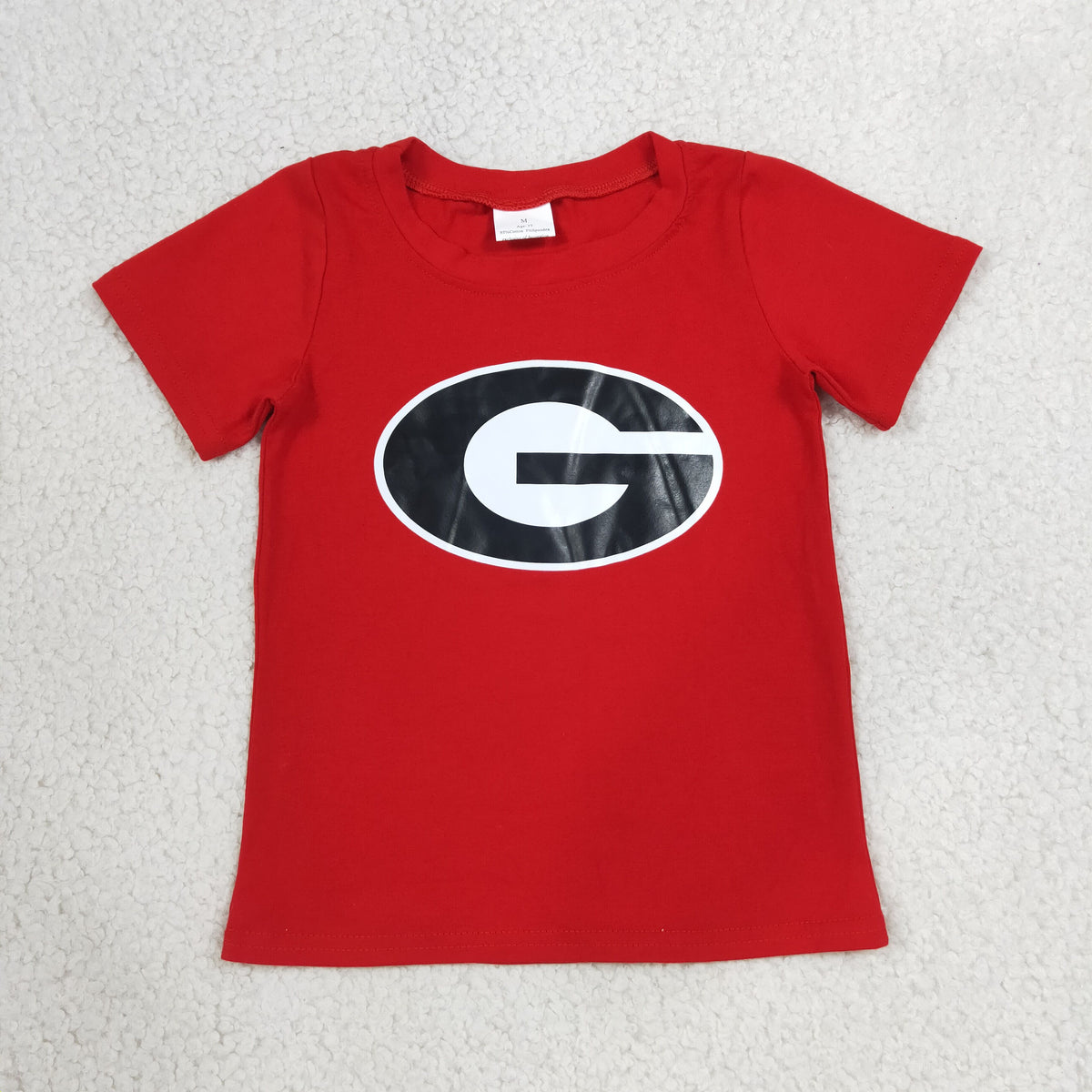Baby Boys Short Sleeve Vinyl Georgia Team T-shirts Tops