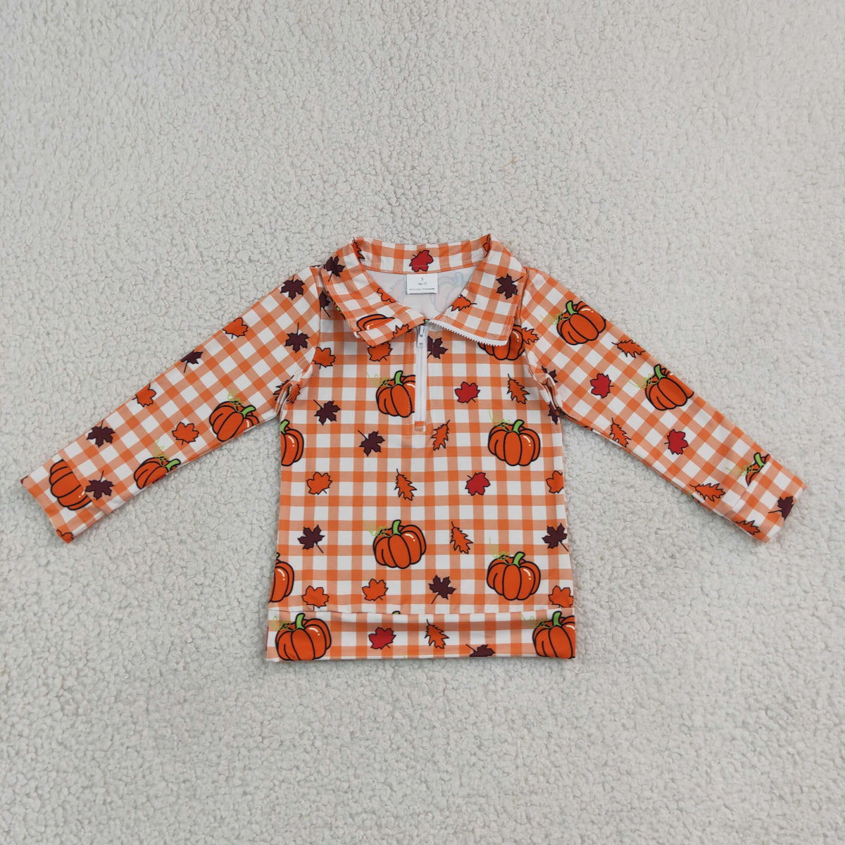 Sibling Baby Boys Pumpkins Leaves Fall Jogger Clothes Set Zip Pullover Rompers