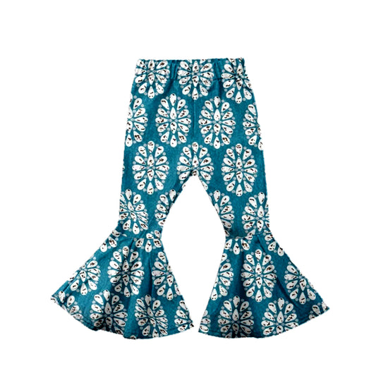 Baby Girls Dark Blue Turquoise Bell Pants preorder(moq 5)