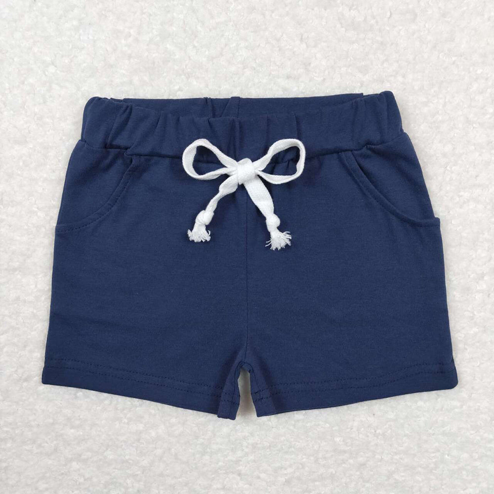 Baby Boys Summer Navy Pockets Cotton Bottoms Shorts