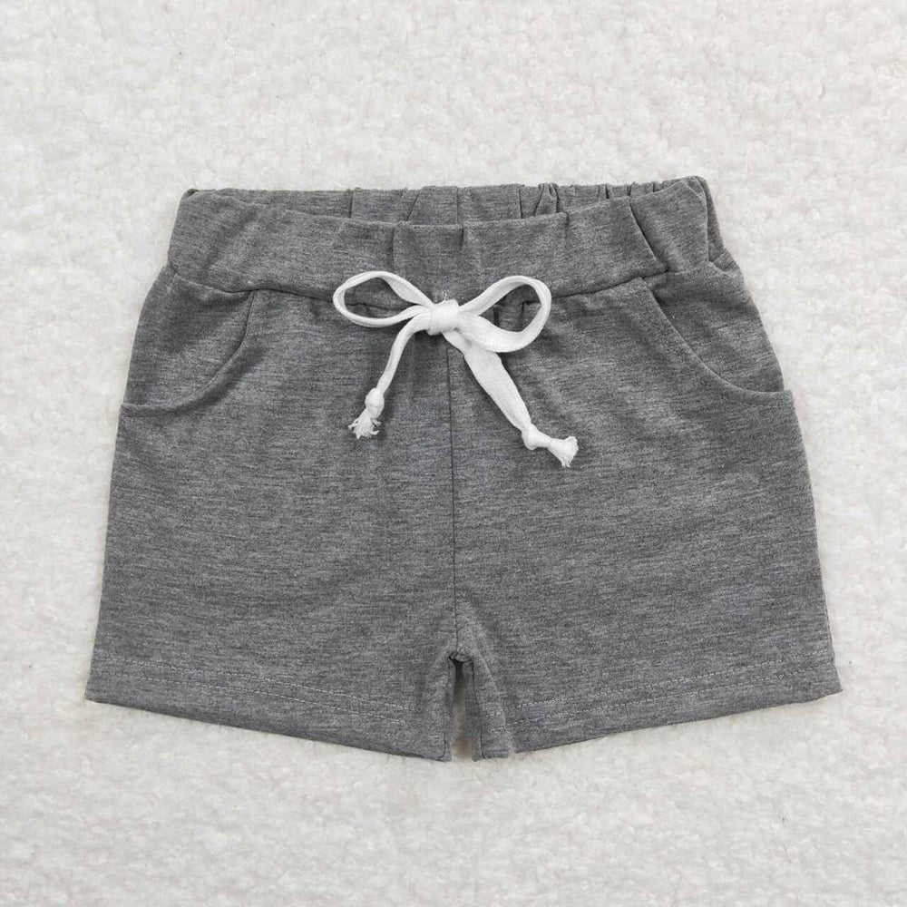 Baby Boys Summer Grey Pockets Cotton Bottoms Shorts