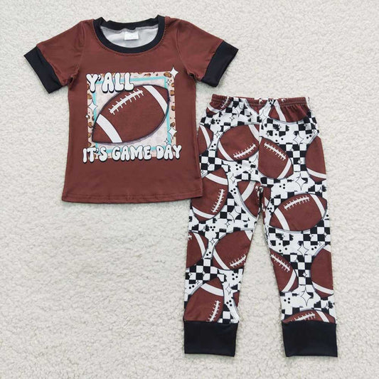 Baby Boys Game Football Brown Pants Clothes Sets