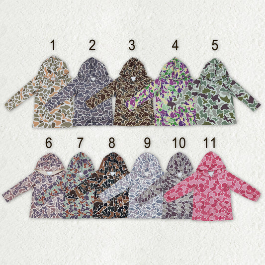 Sibling Baby Boys Southern Camo Long Sleeves Hoodies Tops