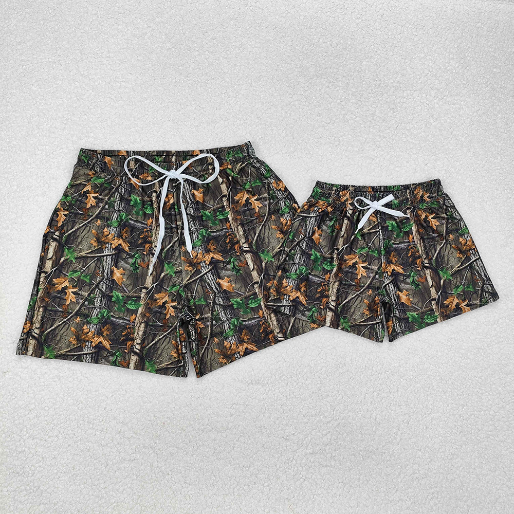 Daddy and Me Baby Boys Real Tree Camouflage Trunks Bottoms Swimsuits