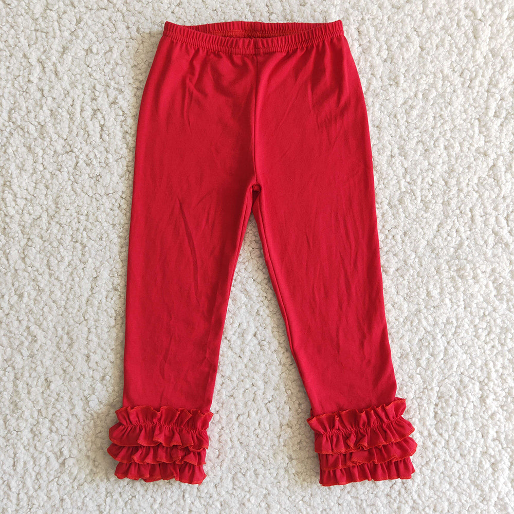 Sibling Kids Baby Girls Cotton Icing Ruffle Legging Pants