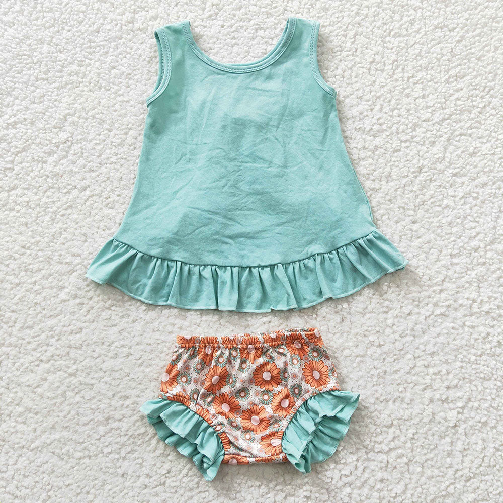 Sibling Baby Girls Summer Top Bummies Outfits Sets