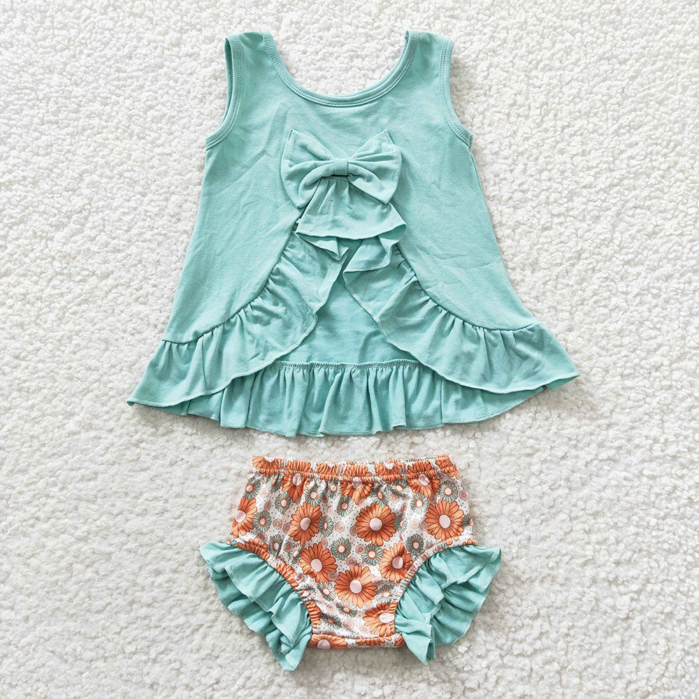 Sibling Baby Girls Summer Top Bummies Outfits Sets