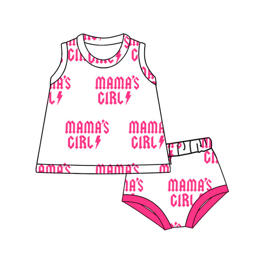Baby Girls Mama's Girl Tunic Top Bummies Clothes Sets Preorder