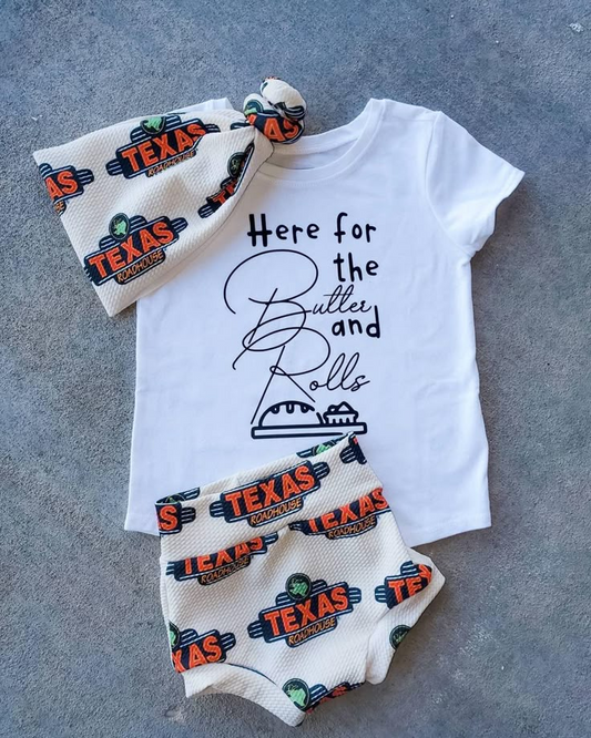 Preorder moq 5 Baby Boys Texas Short Sleeve Top Bummies Clothes Sets