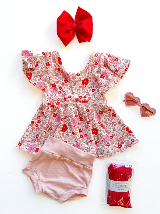 Baby Girls Floral Tunic Bummies Clothes Sets Preorder