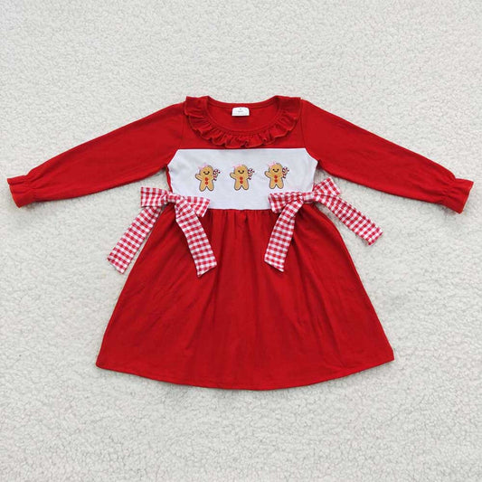 USA Shop Baby Girls Embroidery Gingerbread Knee Length Dresses