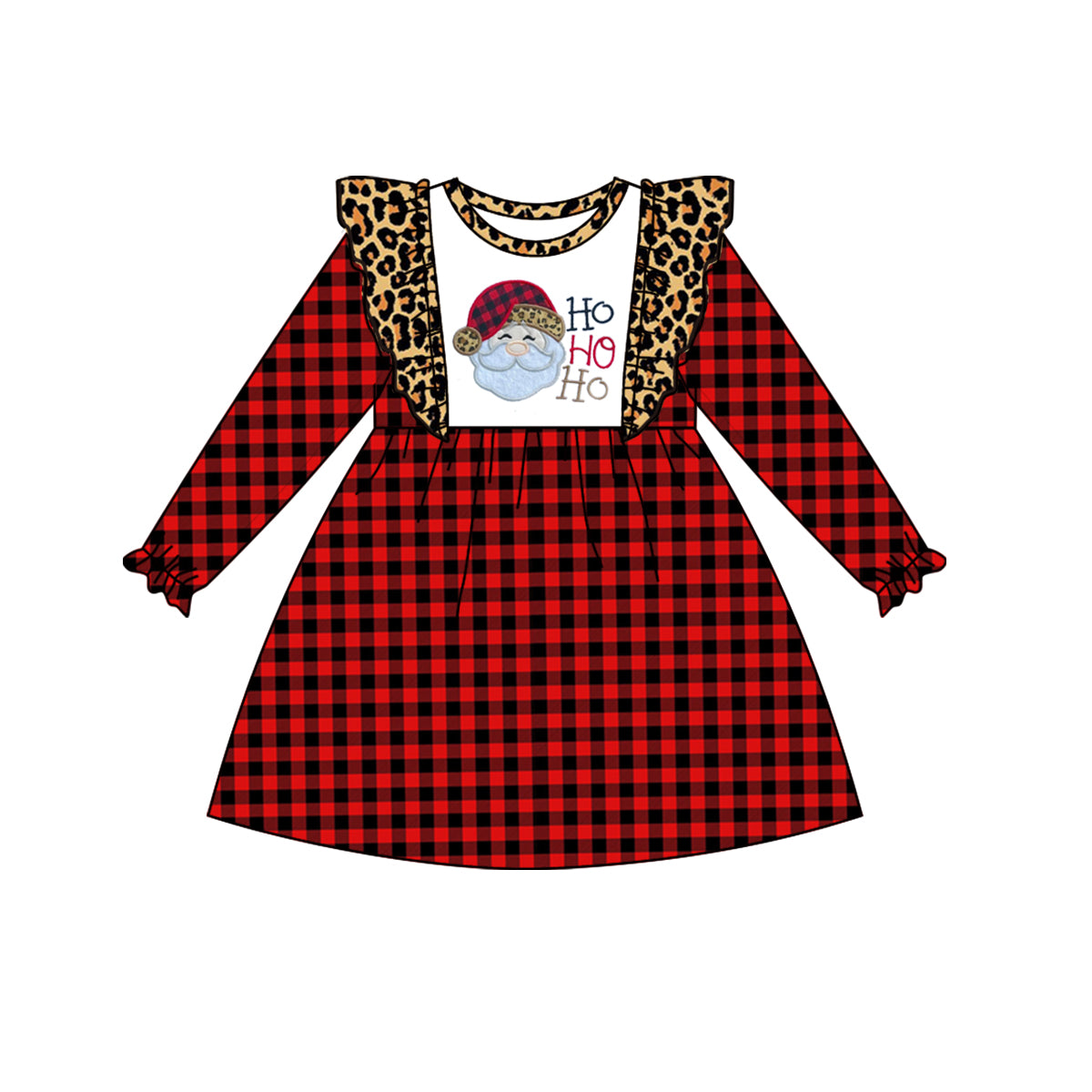 Baby Girls Christmas Santa Plaid Dresses preorder