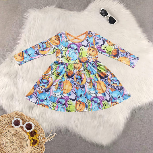 Sibling Baby Kids Long Sleeves Shirts Bell Bottom Pants Clothes Sets Dress